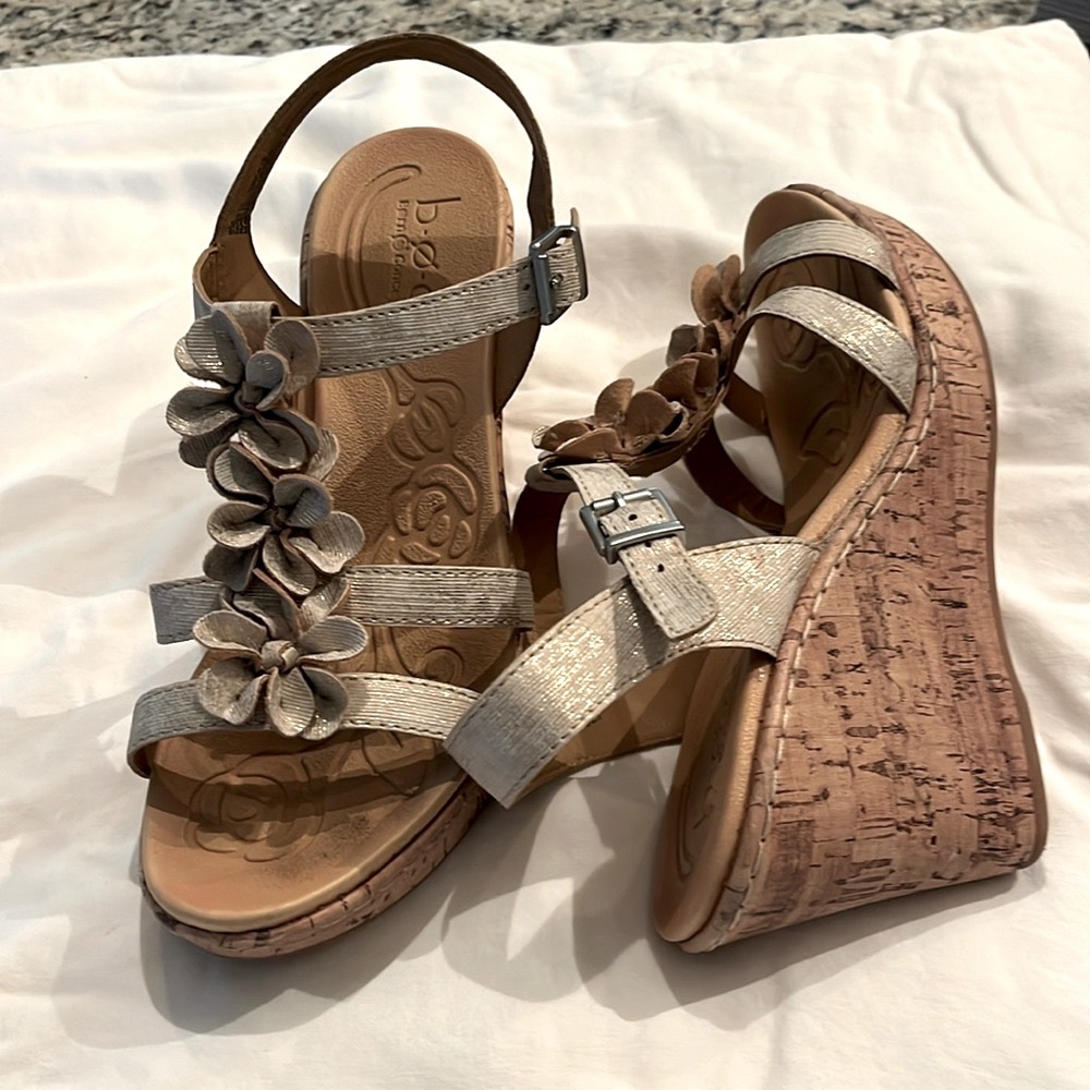 Platform champagne cloth shoes